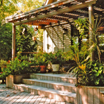 Backyard Brazilian Walnut Deck